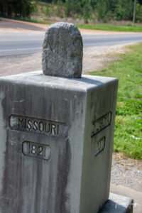 Arkansas - Missouri - Oklahoma  Tristate Point Marker 3